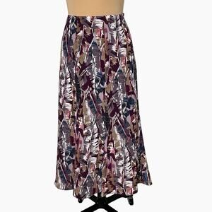 Vintage Judith Hart Skirt Size 14 Purple Abstract 90s Boho Chic Y2K Maximalist
